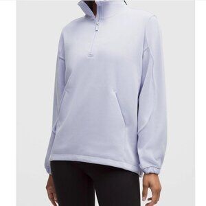 Lululemon Softstreme Half-Zip Long Serene Blue *SOLD OUT* SIZE SMALL